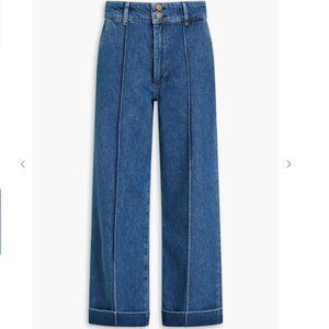 Frame Jeans 70s seamed high-rise straight-leg jeans Lago Di Como